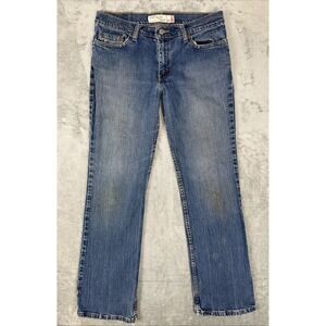 Vtg‎ Levis 518 Super low Bootcut jeans womens 11M blue 32x30 Y2K stretch cowgirl